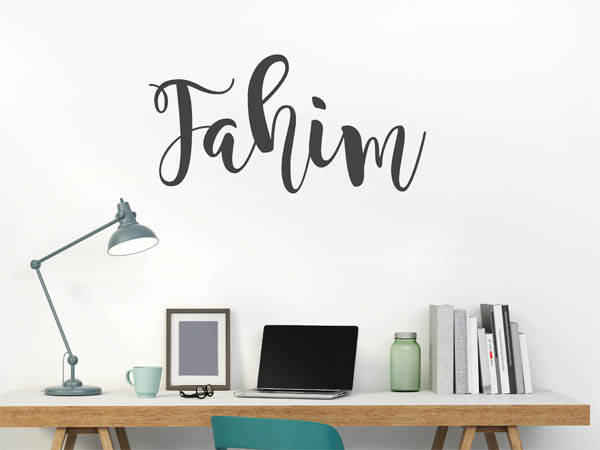 Wandtattoo Fahim in Handschrift