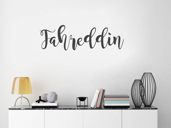 Wandtattoo Fahreddin in Handschrift