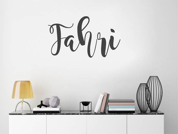Wandtattoo Fahri in Handschrift