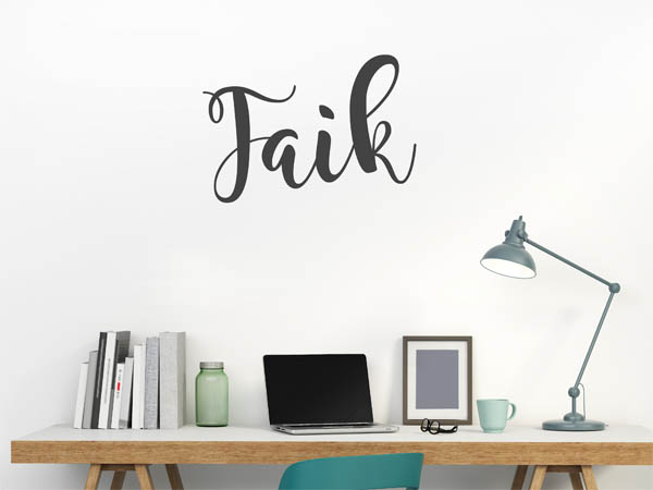 Wandtattoo Faik in Handschrift