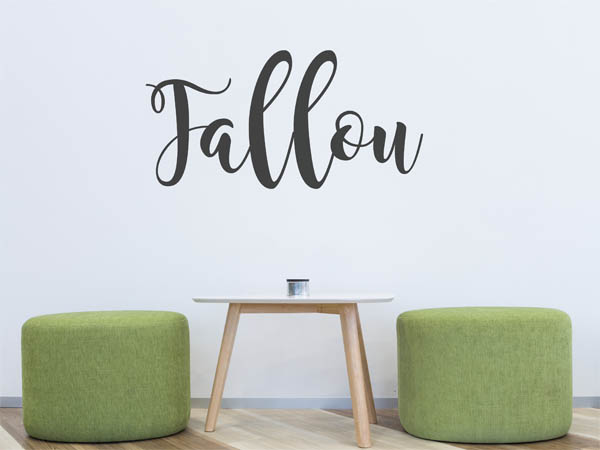 Wandtattoo Fallou in Handschrift