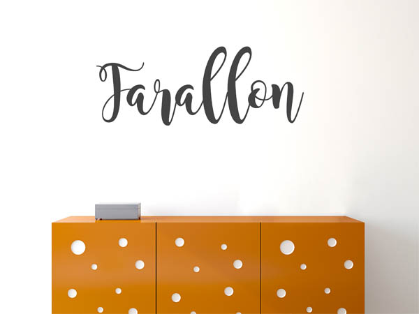 Wandtattoo Farallon in Handschrift