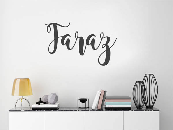 Wandtattoo Faraz in Handschrift