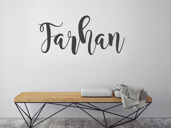 Wandtattoo Farhan in Handschrift