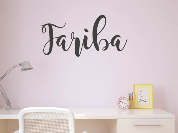 Wandtattoo Fariba in Handschrift