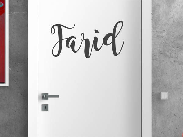 Wandtattoo Farid in Handschrift
