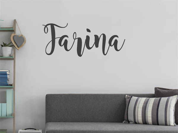 Wandtattoo Farina in Handschrift
