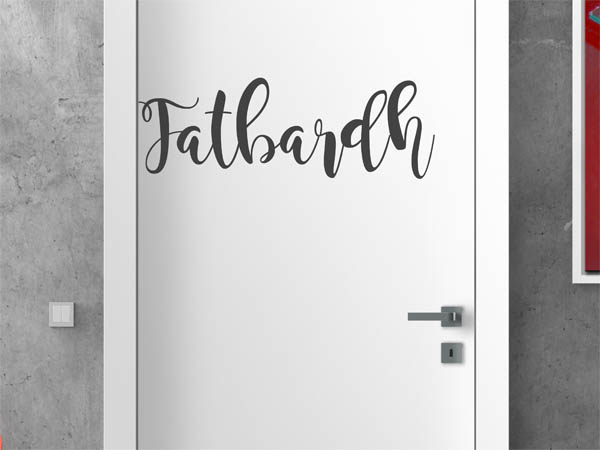 Wandtattoo Fatbardh in Handschrift