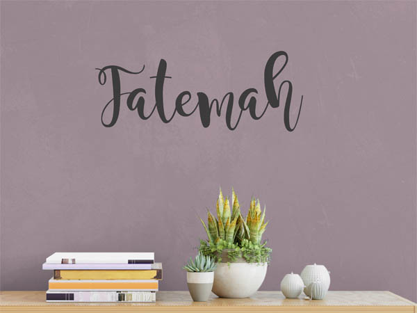 Wandtattoo Fatemah in Handschrift