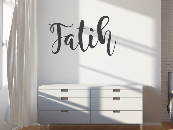 Wandtattoo Fatih in Handschrift