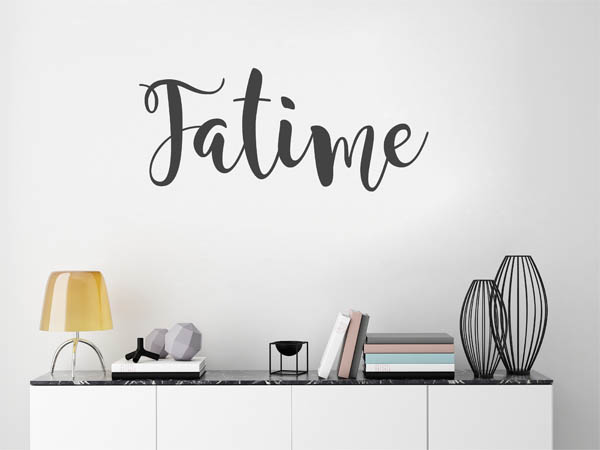 Wandtattoo Fatime in Handschrift