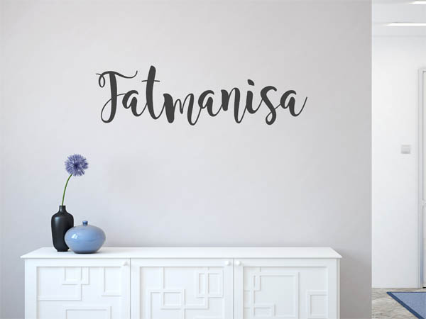 Wandtattoo Fatmanisa in Handschrift