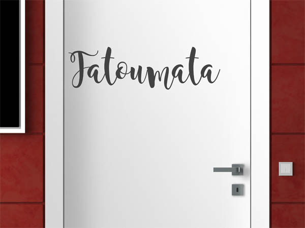 Wandtattoo Fatoumata in Handschrift