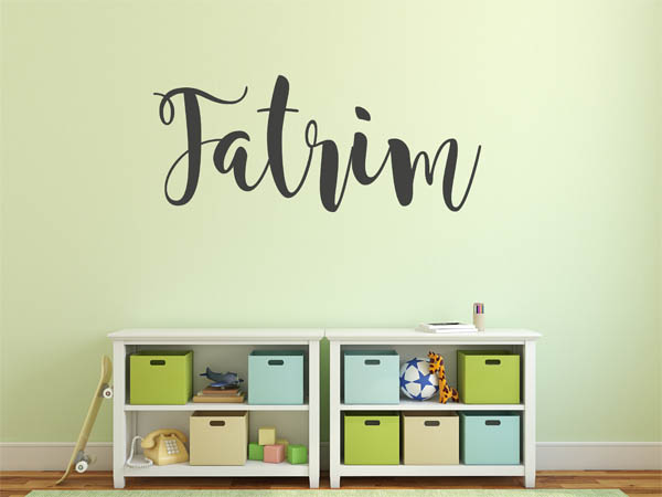 Wandtattoo Fatrim in Handschrift