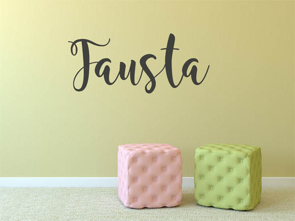 Wandtattoo Fausta in Handschrift