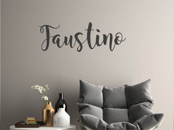 Wandtattoo Faustino in Handschrift