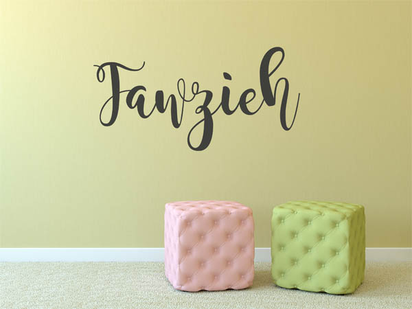 Wandtattoo Fawzieh in Handschrift