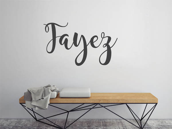 Wandtattoo Fayez in Handschrift