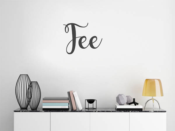Wandtattoo Fee in Handschrift