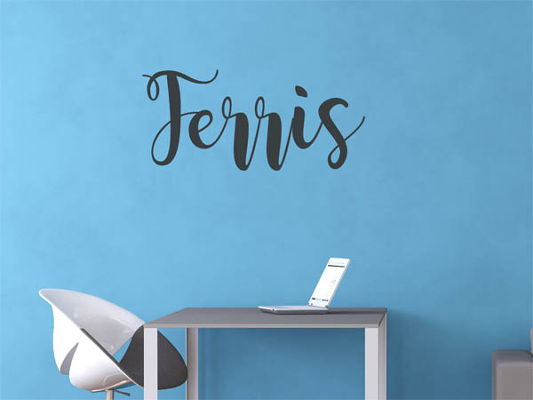 Wandtattoo Ferris in Handschrift