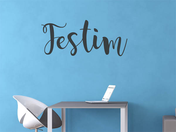 Wandtattoo Festim in Handschrift