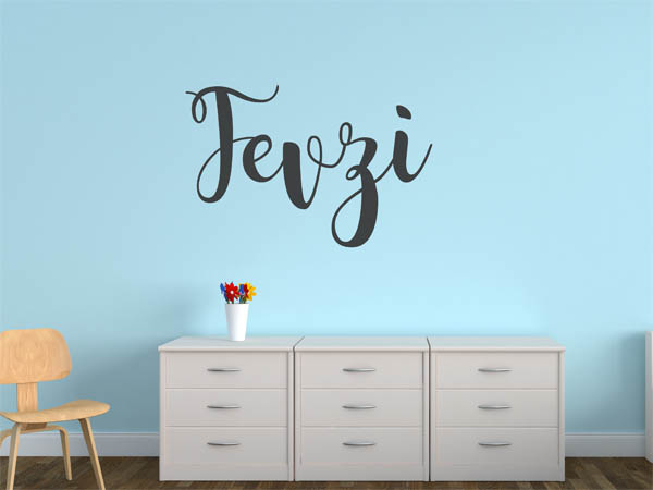 Wandtattoo Fevzi in Handschrift