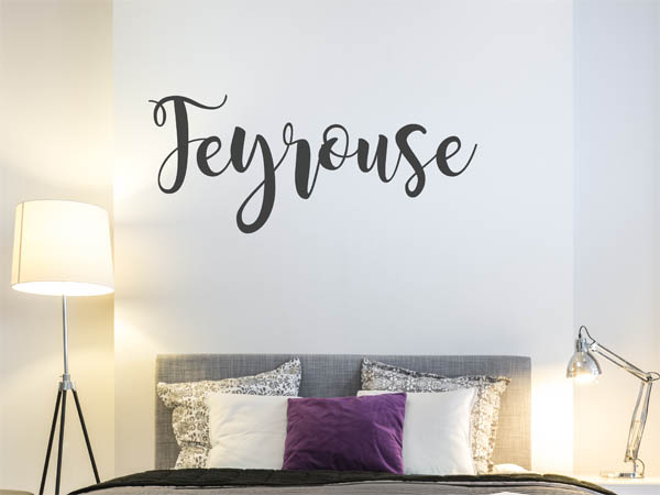 Wandtattoo Feyrouse in Handschrift
