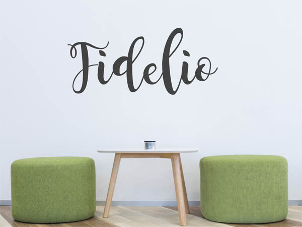 Wandtattoo Fidelio in Handschrift
