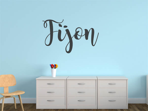 Wandtattoo Fijon in Handschrift
