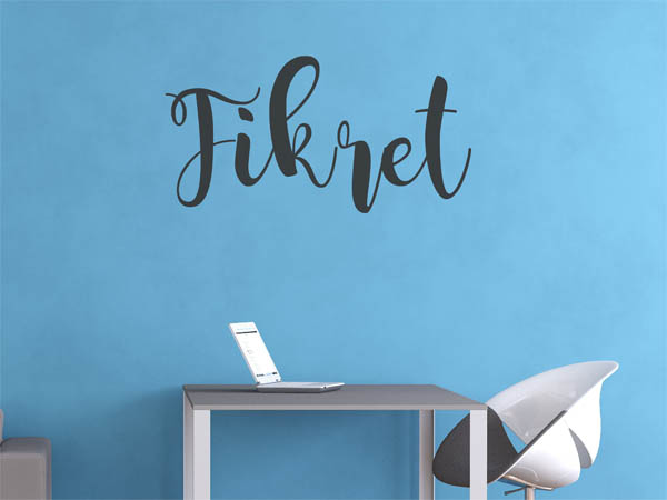 Wandtattoo Fikret in Handschrift