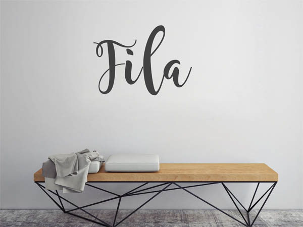 Wandtattoo Fila in Handschrift