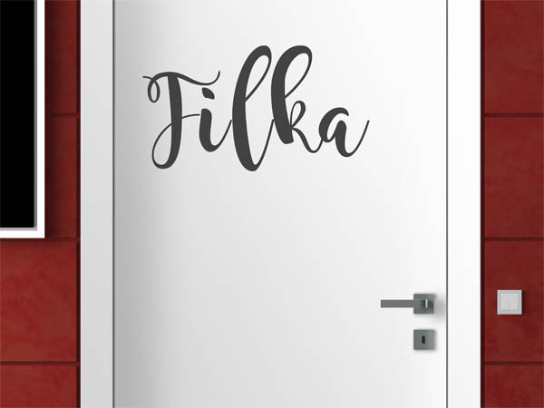 Wandtattoo Filka in Handschrift
