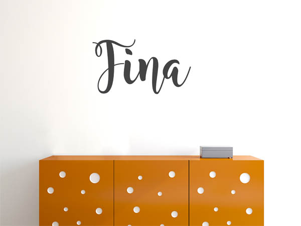 Wandtattoo Fina in Handschrift
