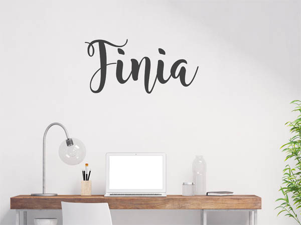 Wandtattoo Finia in Handschrift