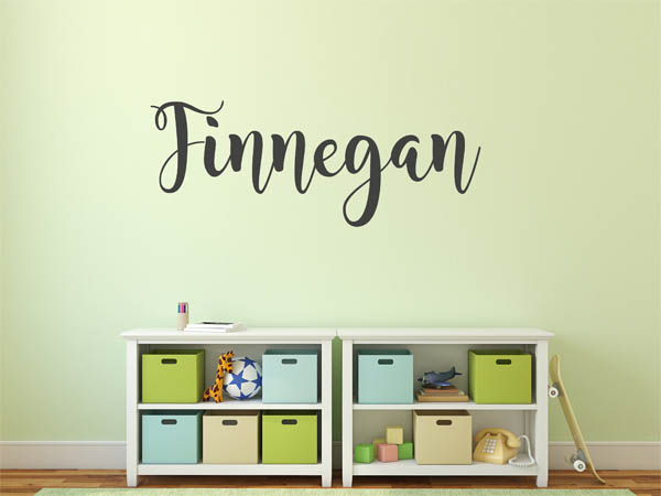 Wandtattoo Finnegan in Handschrift
