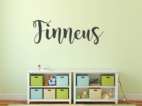 Wandtattoo Finneus in Handschrift