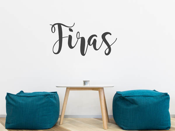 Wandtattoo Firas in Handschrift
