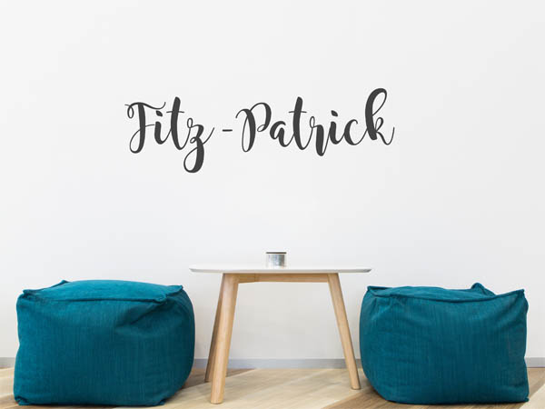 Wandtattoo Fitz-Patrick in Handschrift