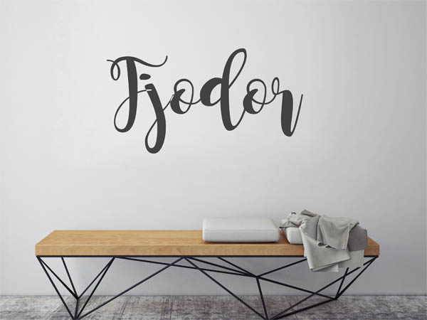 Wandtattoo Fjodor in Handschrift