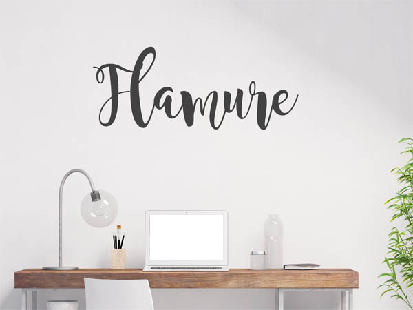 Wandtattoo Flamure in Handschrift
