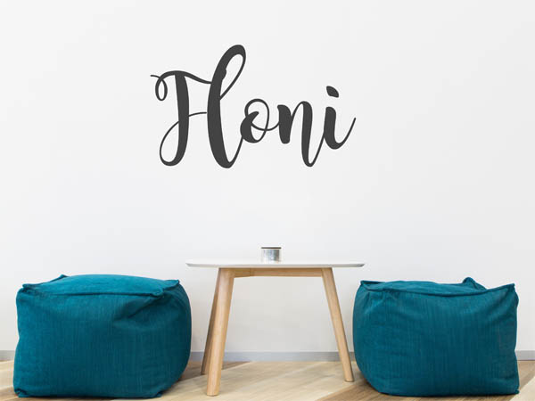 Wandtattoo Floni in Handschrift