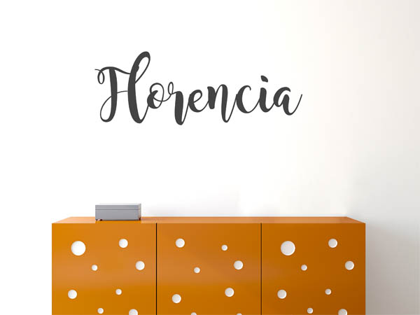 Wandtattoo Florencia in Handschrift