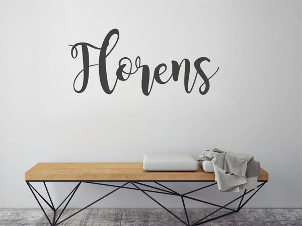 Wandtattoo Florens in Handschrift