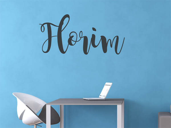 Wandtattoo Florim in Handschrift