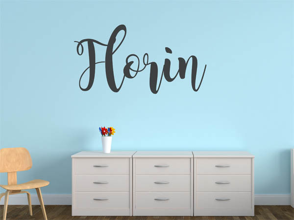 Wandtattoo Florin in Handschrift