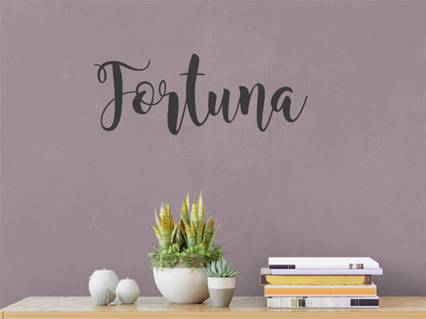 Wandtattoo Fortuna in Handschrift