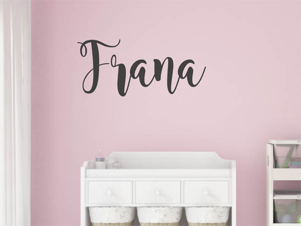Wandtattoo Frana in Handschrift