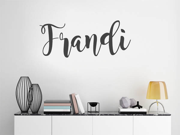 Wandtattoo Frandi in Handschrift