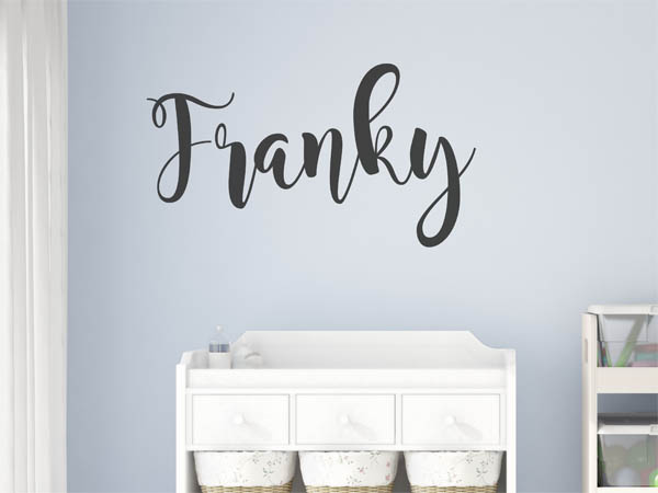 Wandtattoo Franky in Handschrift