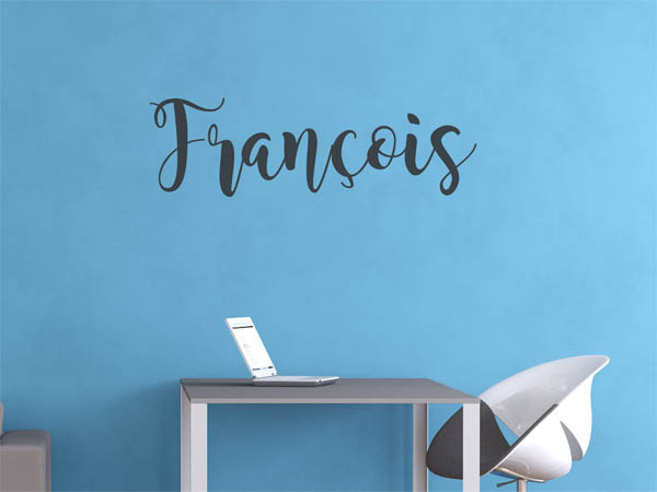 Wandtattoo François in Handschrift